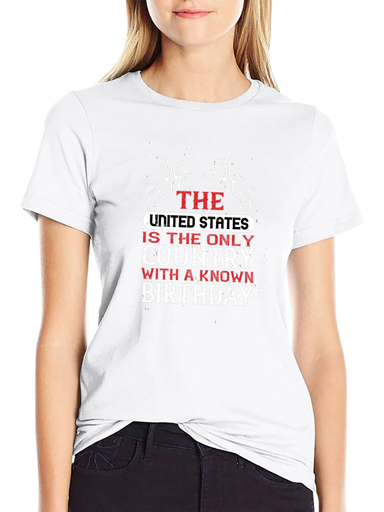USA Birthday Graphic Tee - Patriotic Shirt