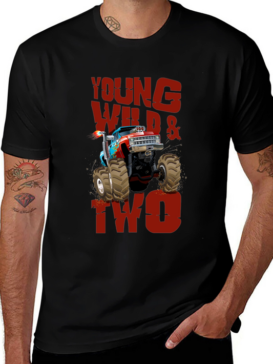 Young Wild & Two Monster Truck Tee