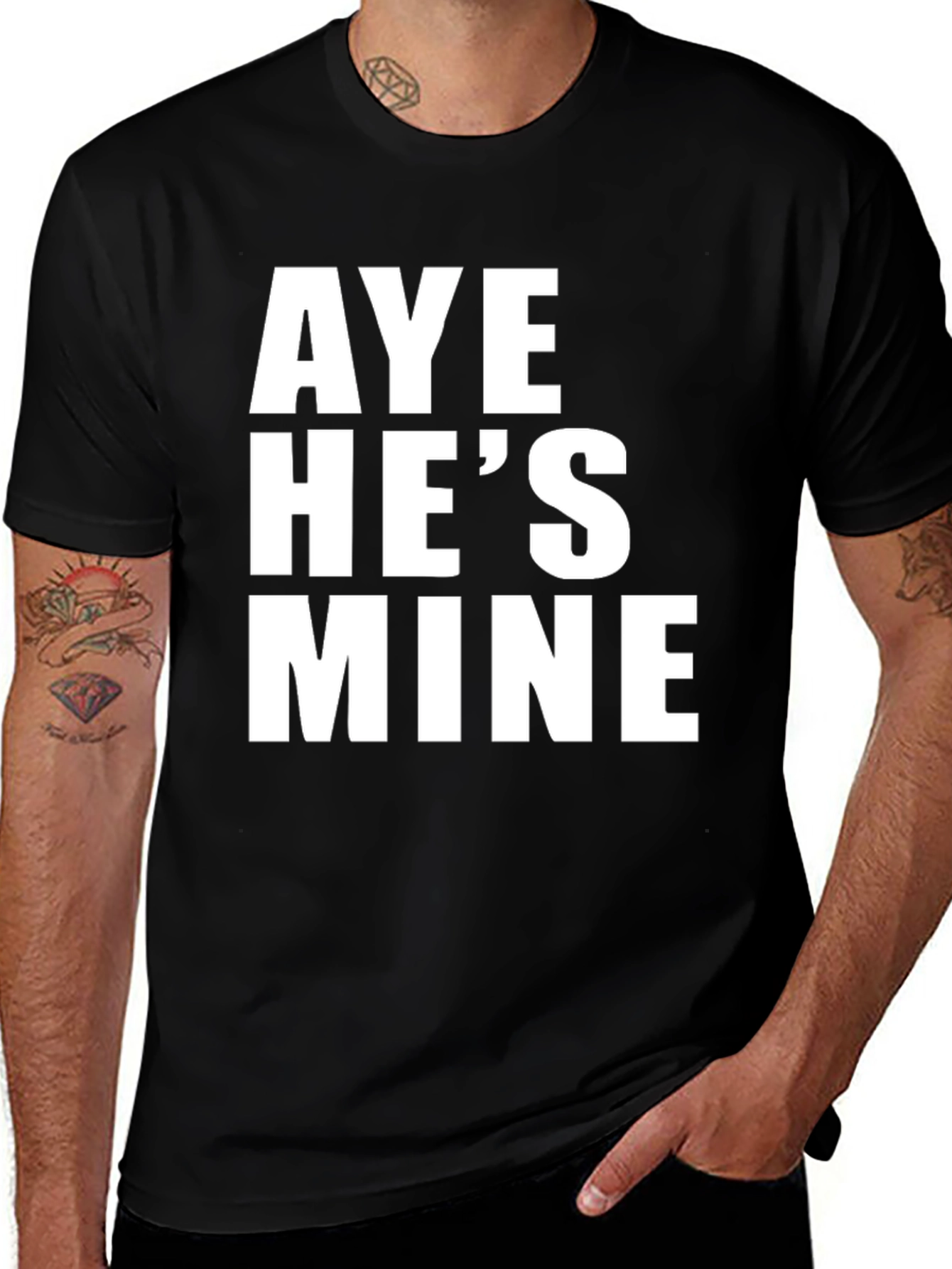 Aye Hes Mine T-Shirt - Funny Couple Tee