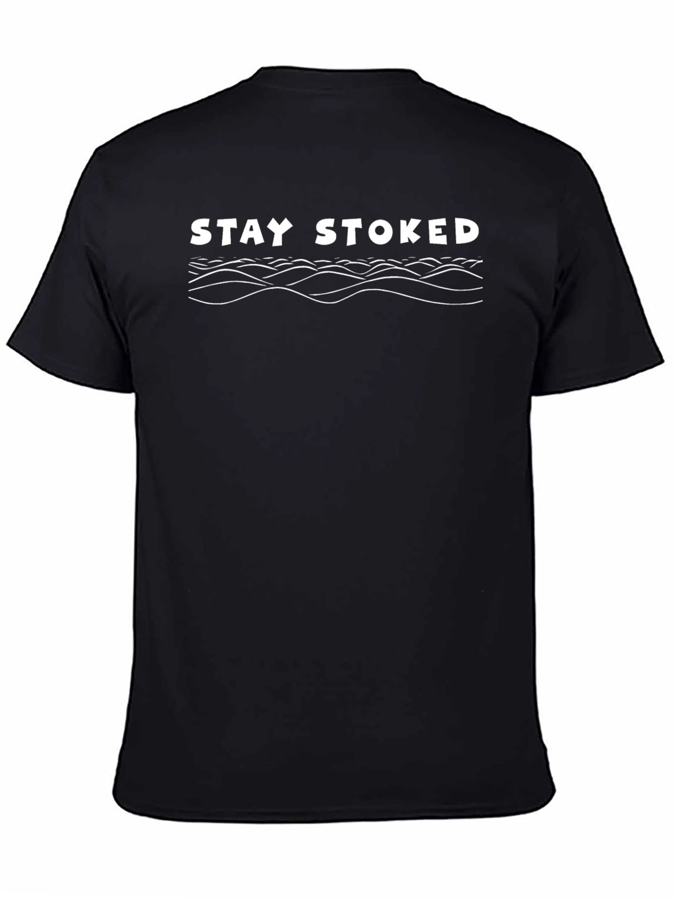 Stay Stoked Graphic Tee - Black