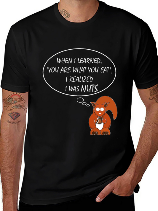 Funny Squirrel I Was Nuts Graphic T-Shirt