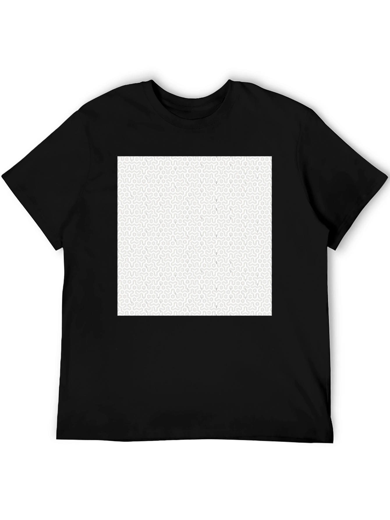 Geometric Pattern Tee - Modern Style