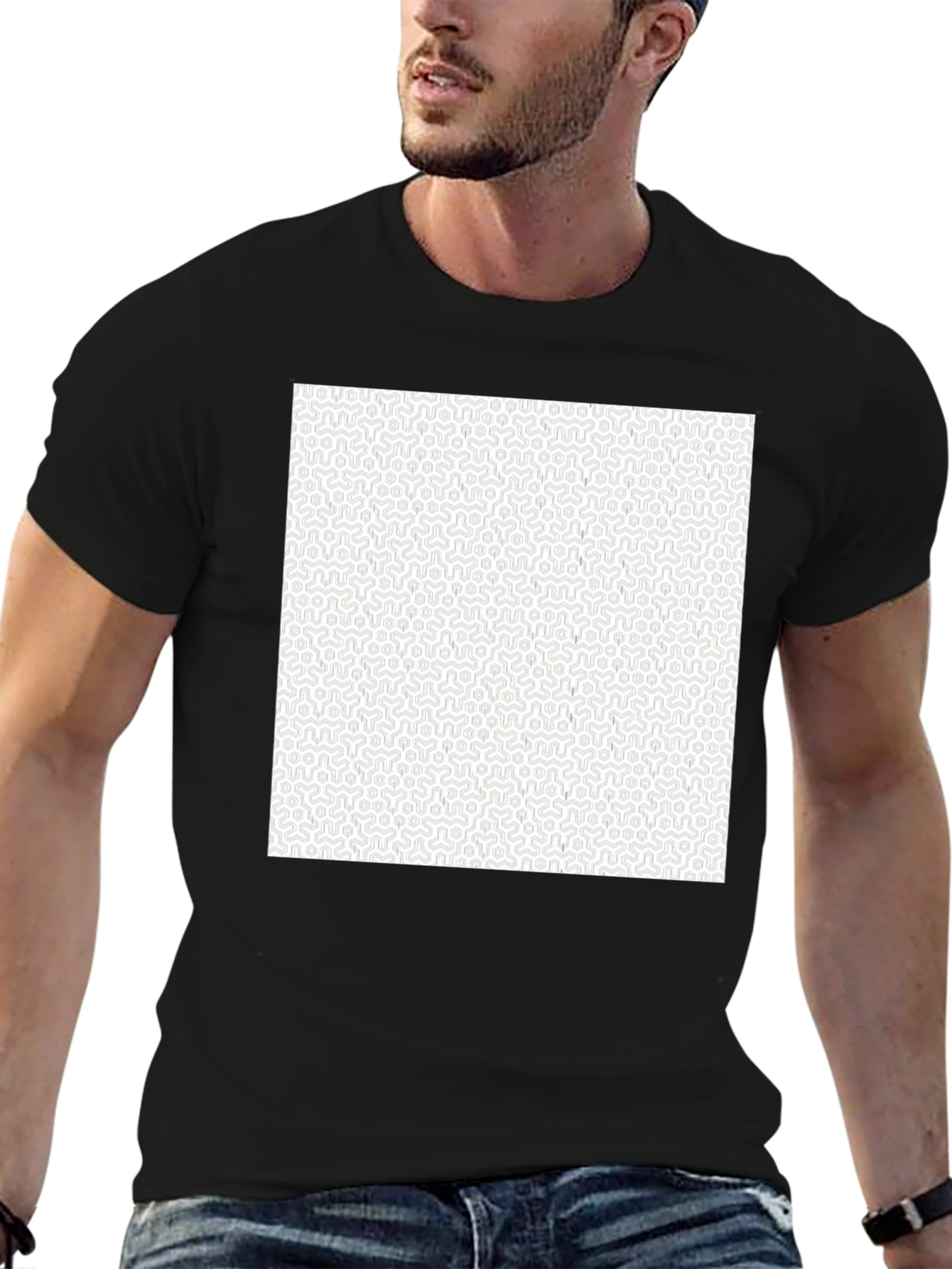 Geometric Pattern Tee - Modern Style