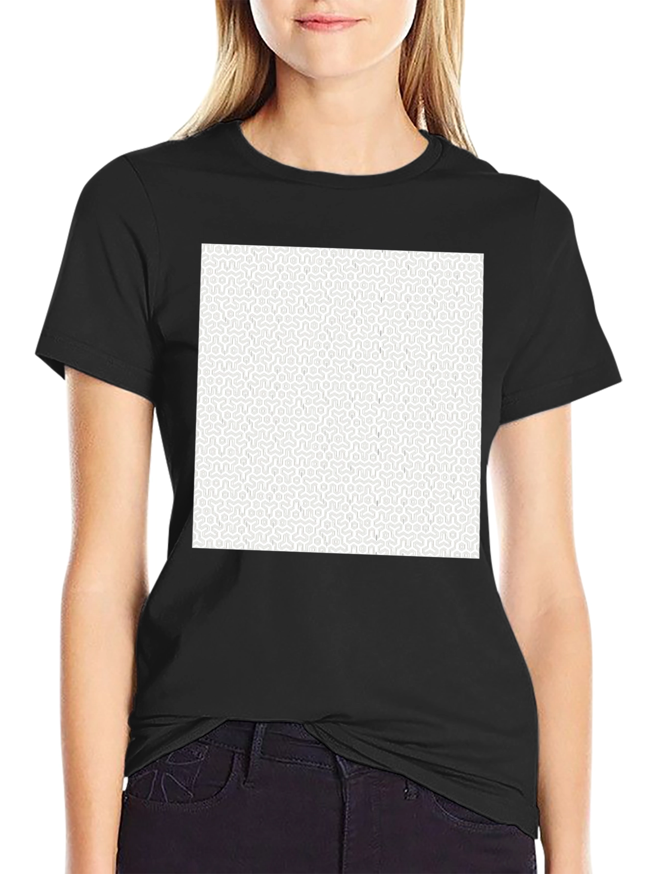 Geometric Pattern Tee - Modern Style