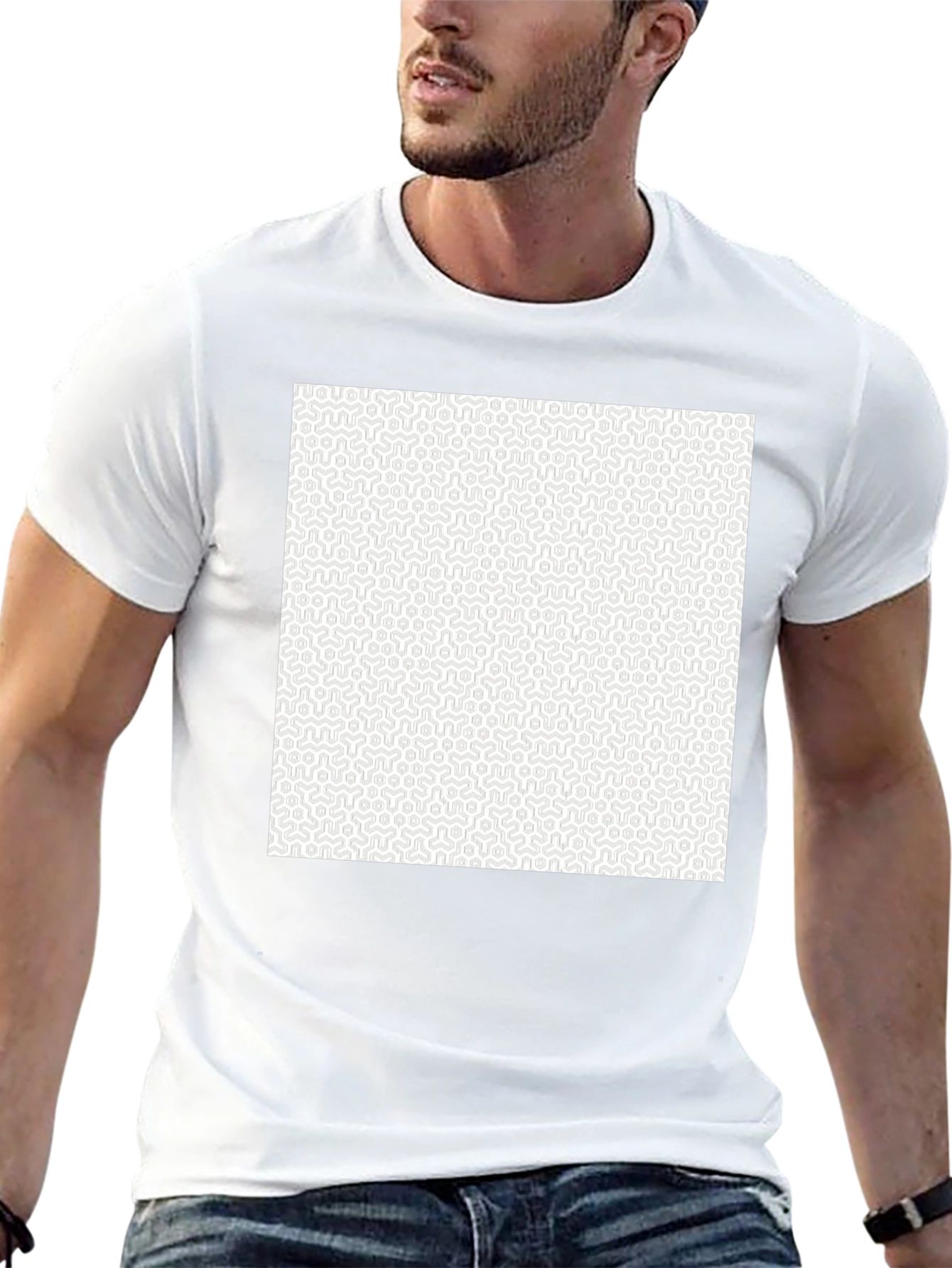Geometric Pattern Tee - Modern Style