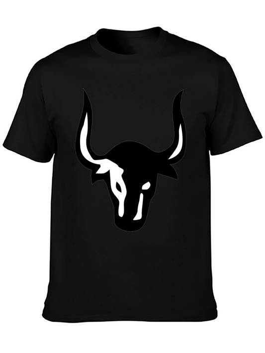 Bull Graphic Black T-Shirt - Stylish Casual Wear