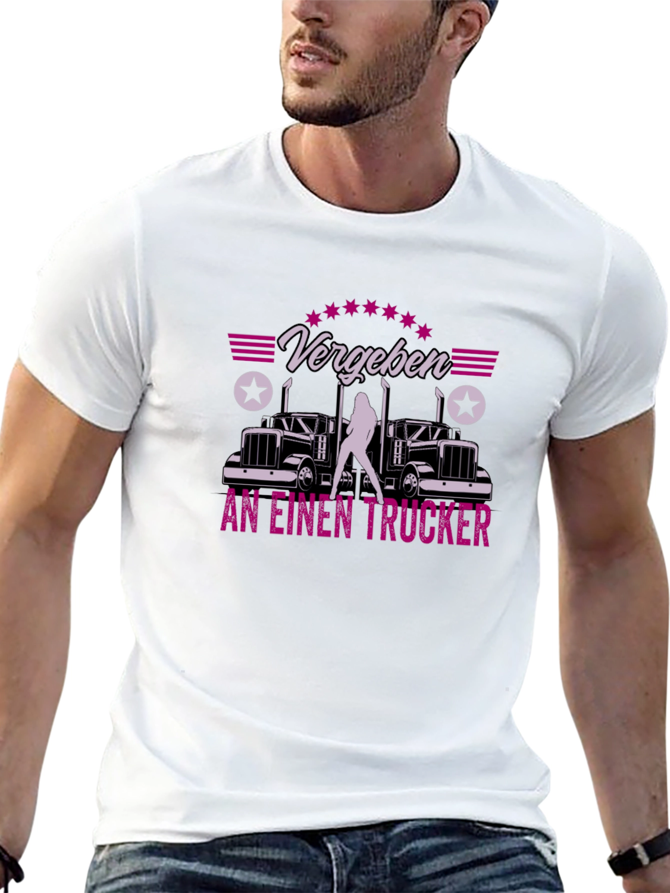 Trucker Tee - Vergeben an einen Trucker Graphic T-Shirt
