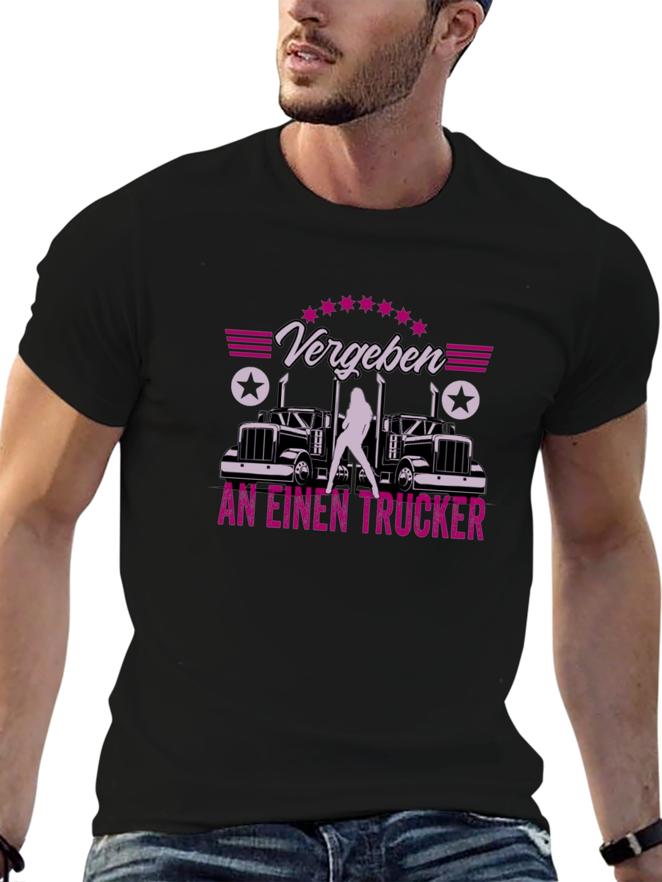 Trucker Tee - Vergeben an einen Trucker Graphic T-Shirt