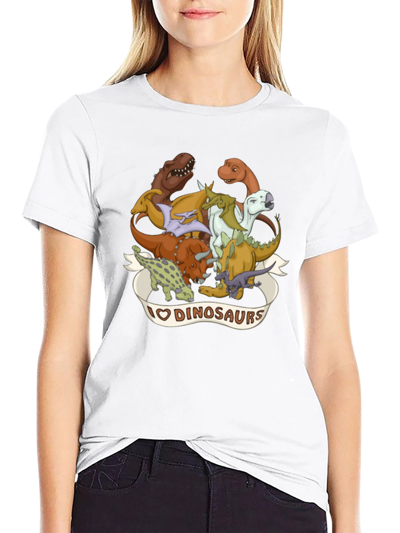 I Love Dinosaurs Graphic T-Shirt