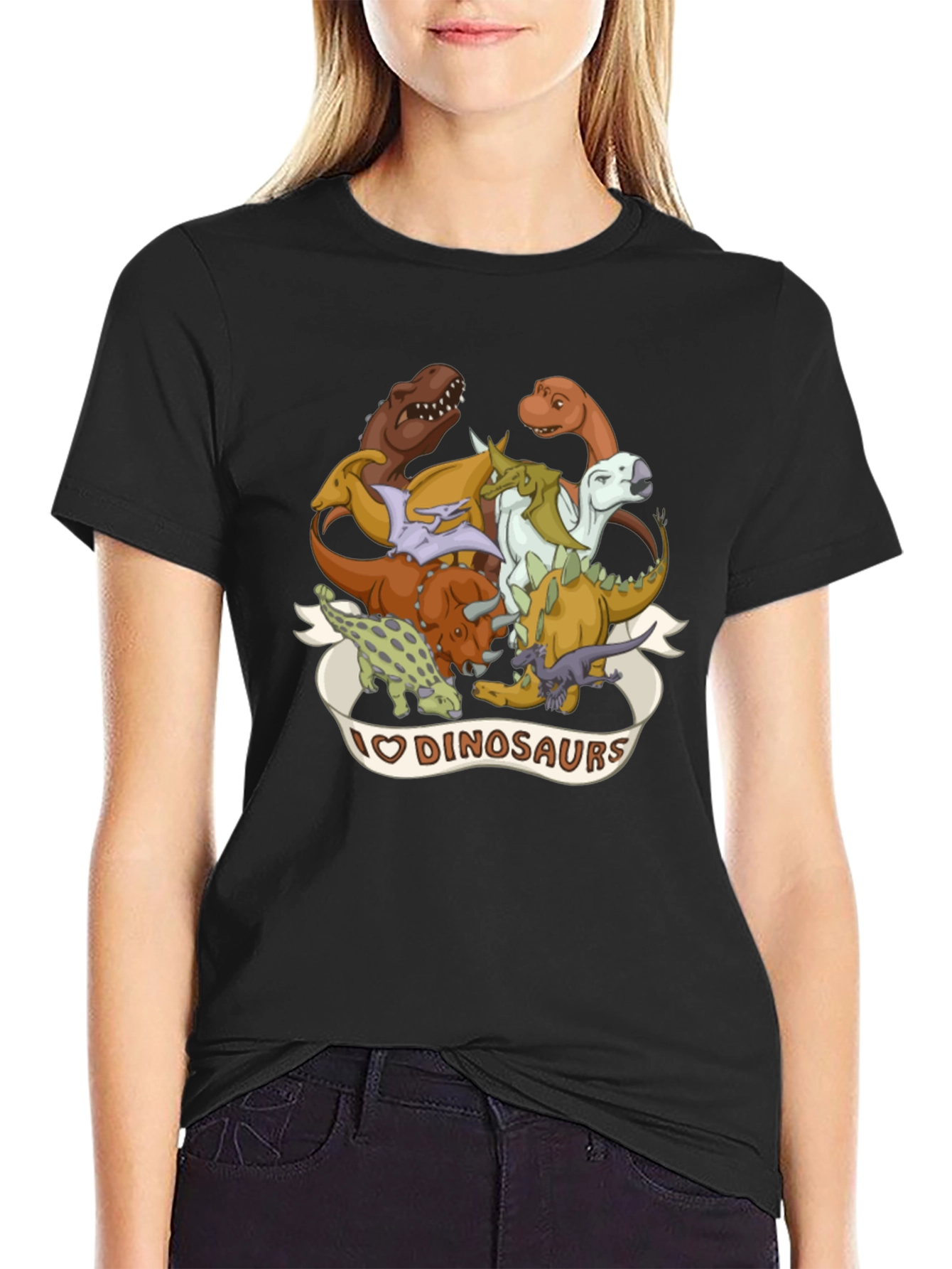 I Love Dinosaurs Graphic T-Shirt