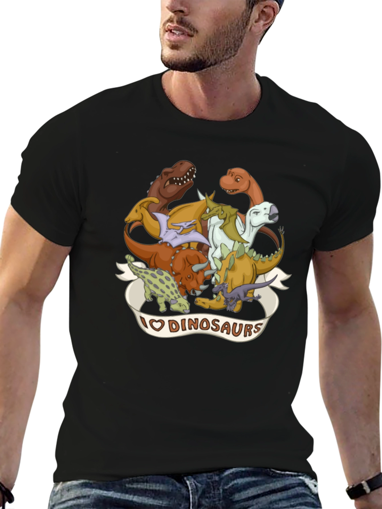 I Love Dinosaurs Graphic T-Shirt