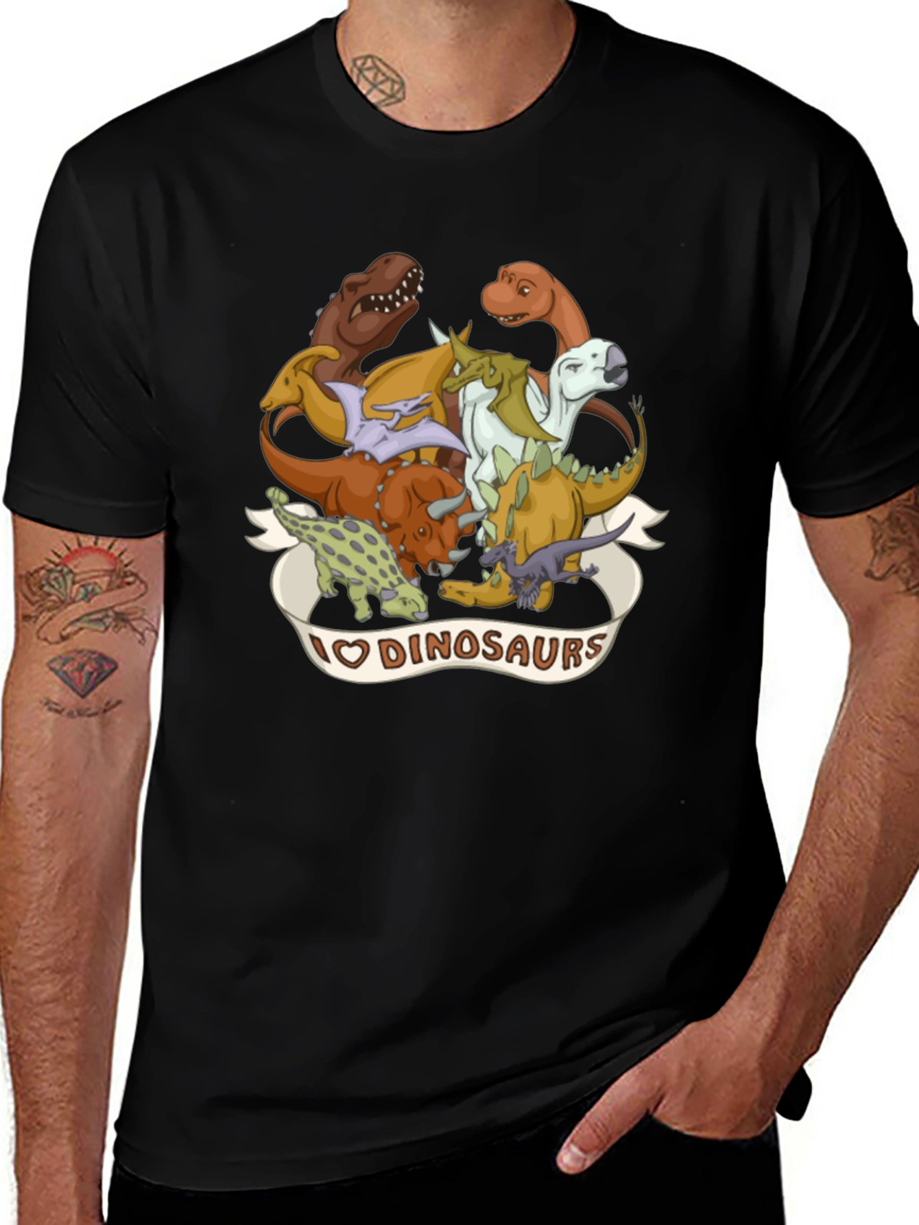 I Love Dinosaurs Graphic T-Shirt