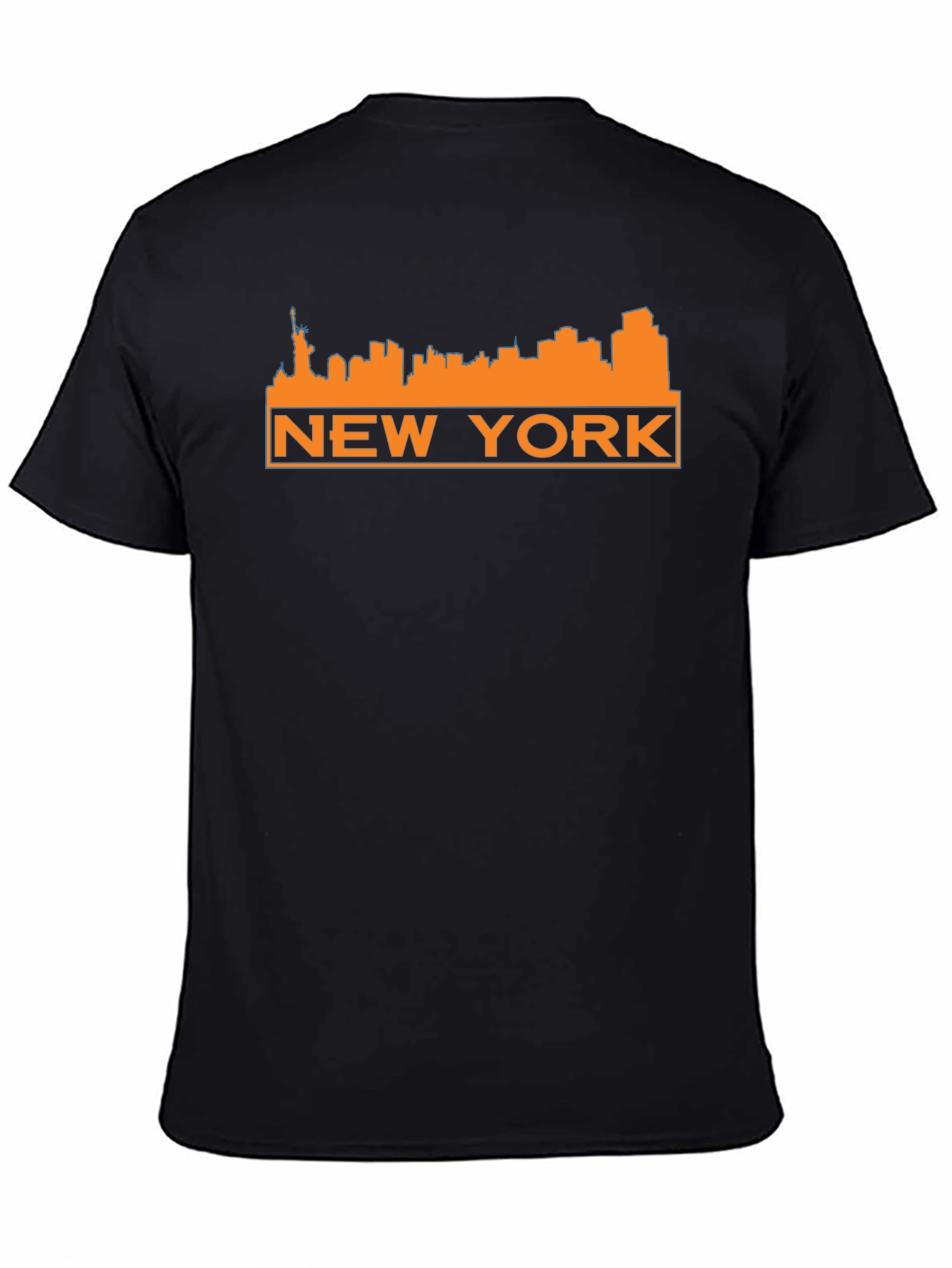 New York Skyline Graphic Tee - Black