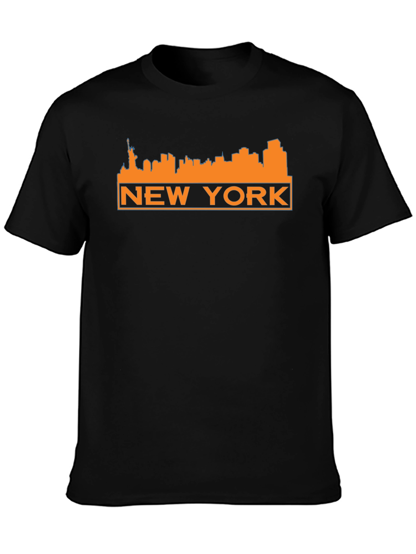 New York Skyline Graphic Tee - Black