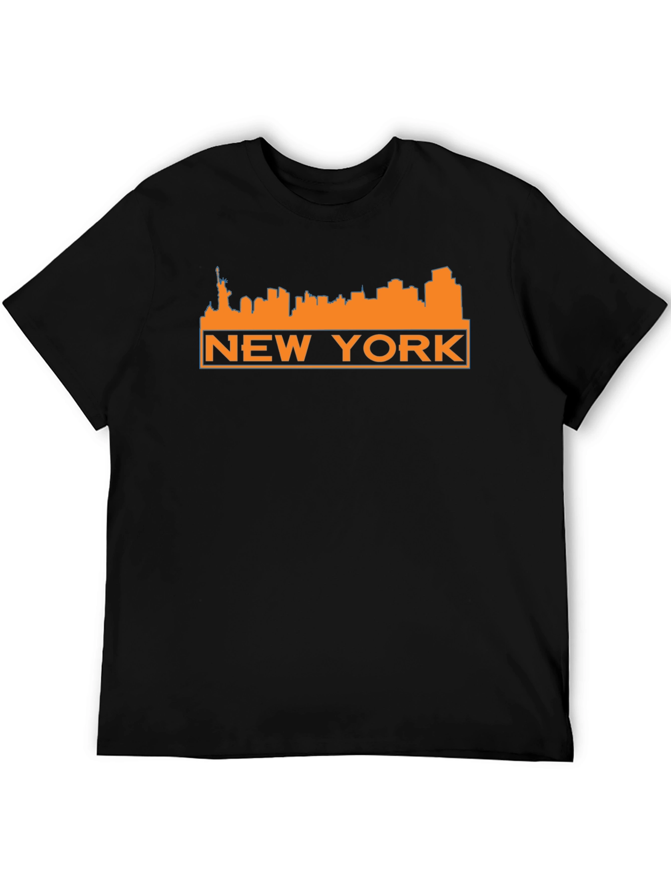 New York Skyline Graphic Tee - Black