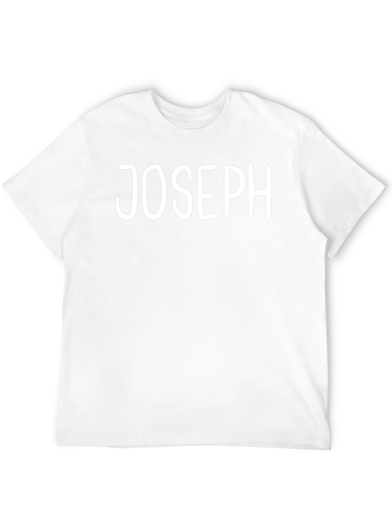 Personalized JOSEPH Text Black T-Shirt