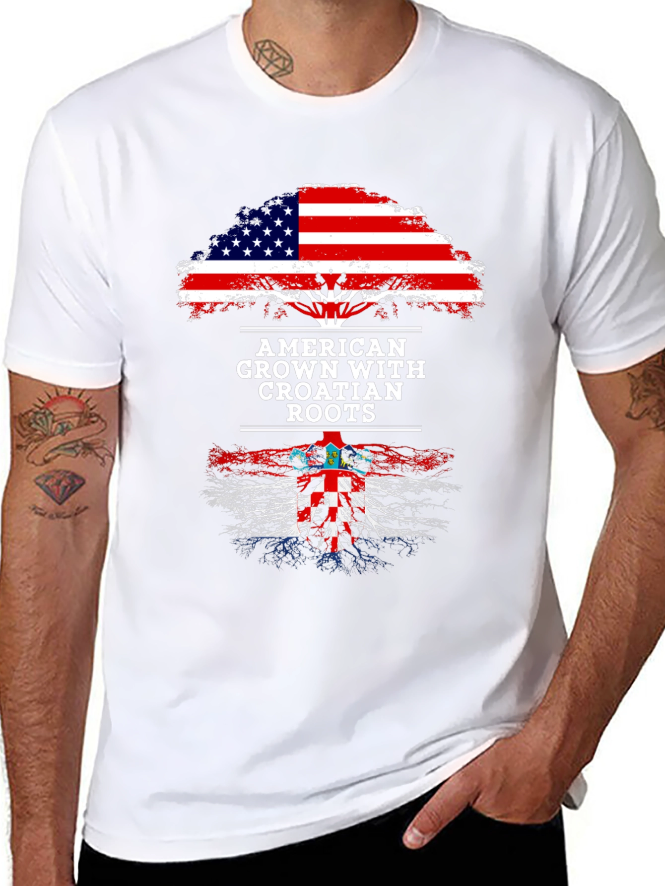 American Grown with Croatian Roots T-Shirt