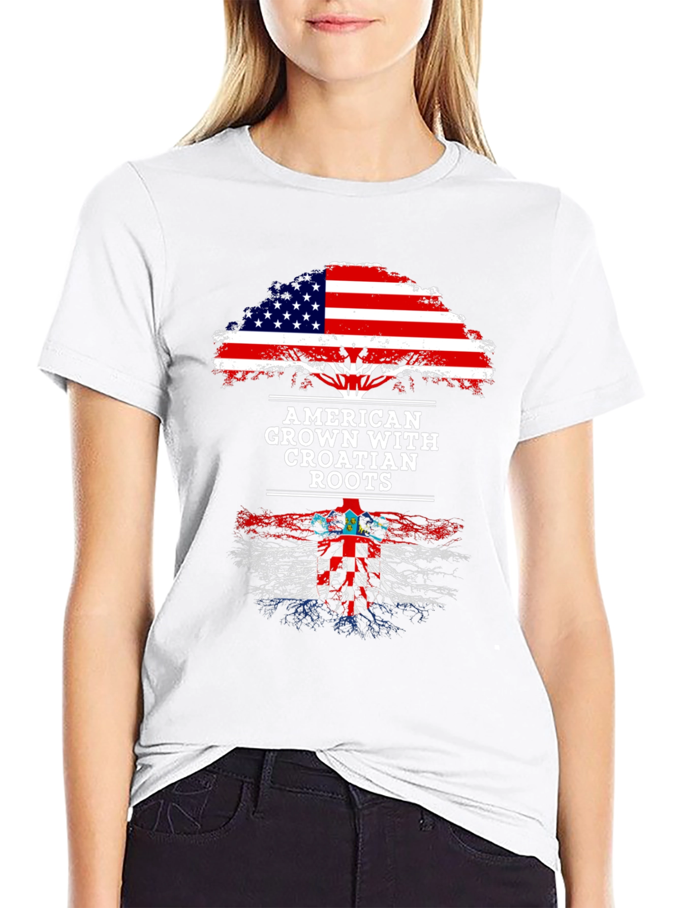 American Grown with Croatian Roots T-Shirt