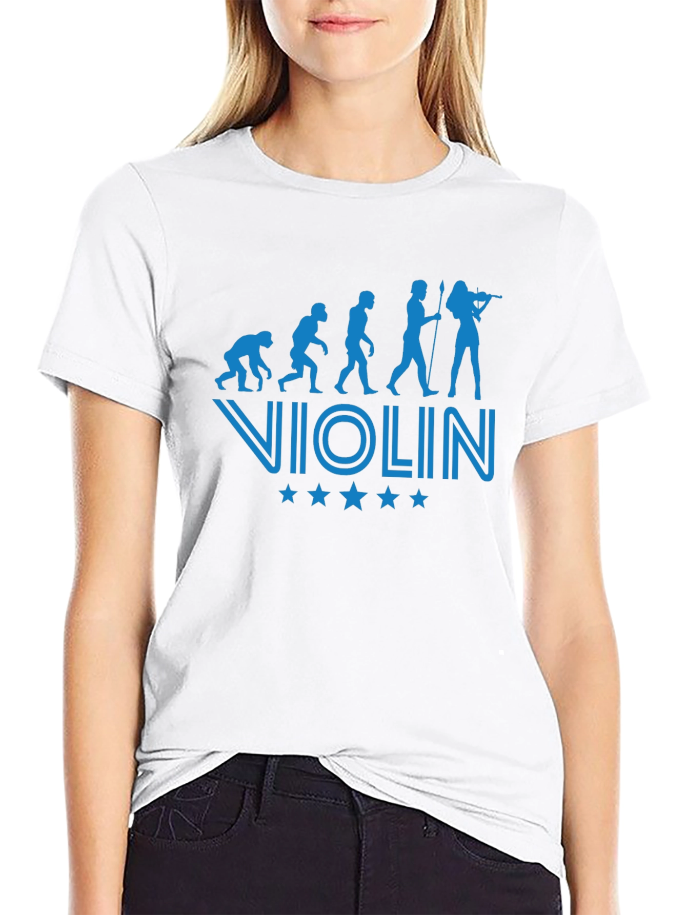 Evolution of Violinist T-Shirt - Black