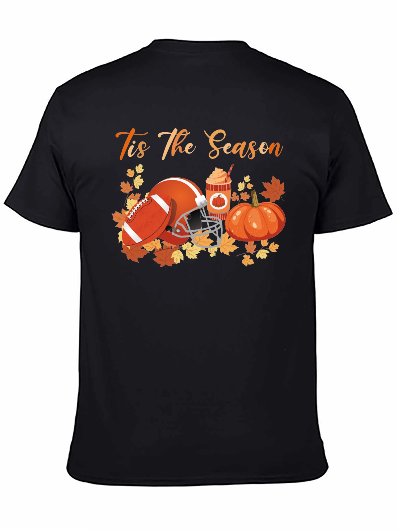 Tis The Season Football Pumpkin Spice T-Shirt