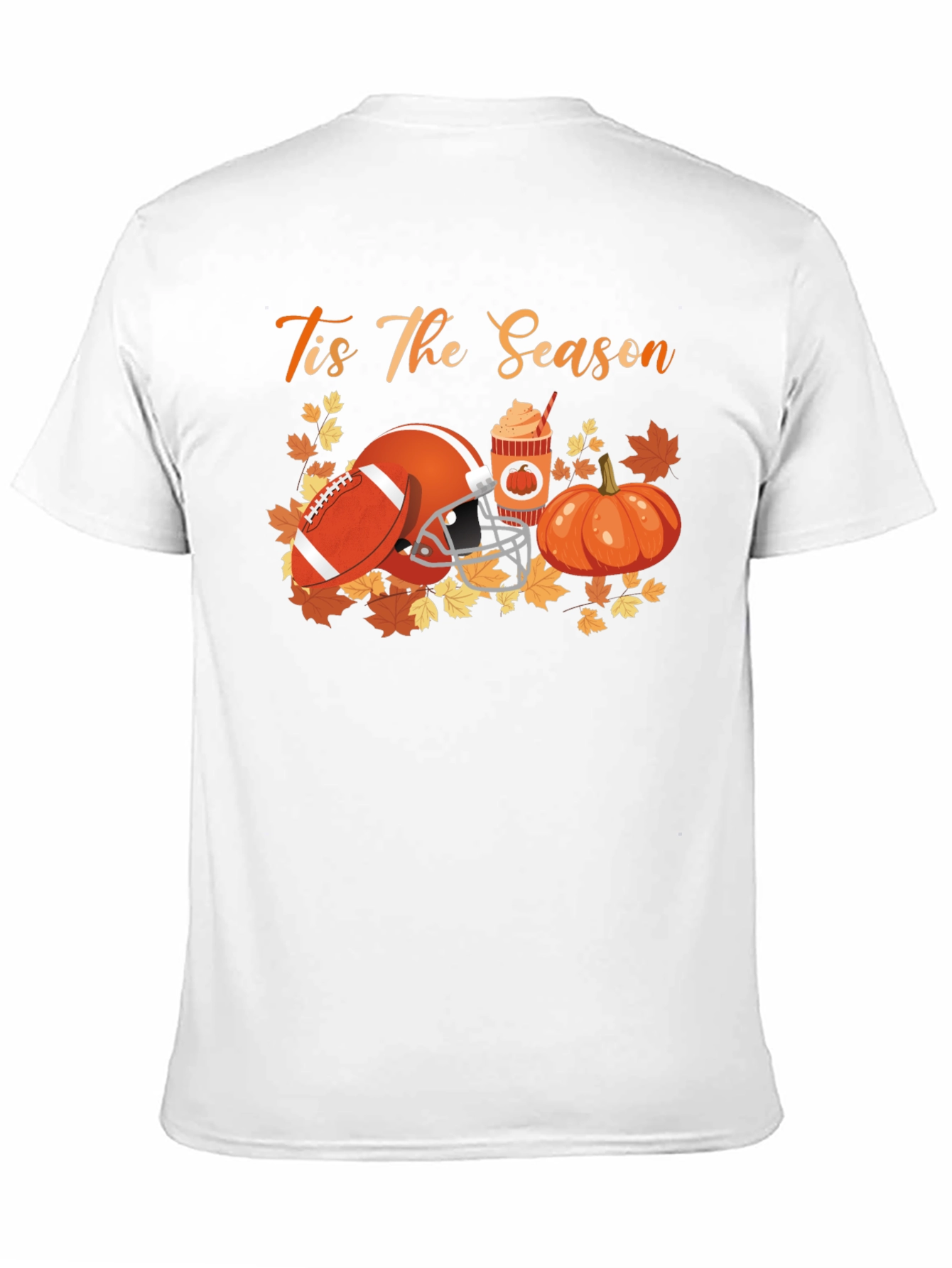 Tis The Season Football Pumpkin Spice T-Shirt
