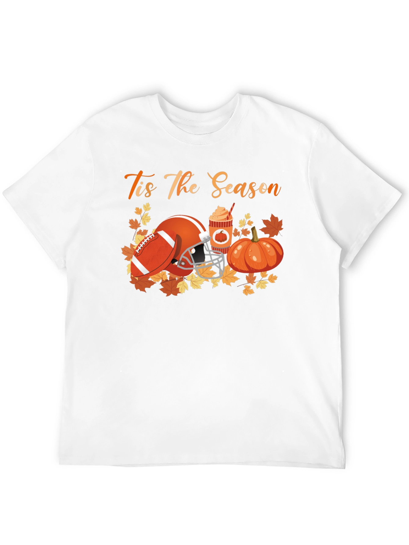 Tis The Season Football Pumpkin Spice T-Shirt