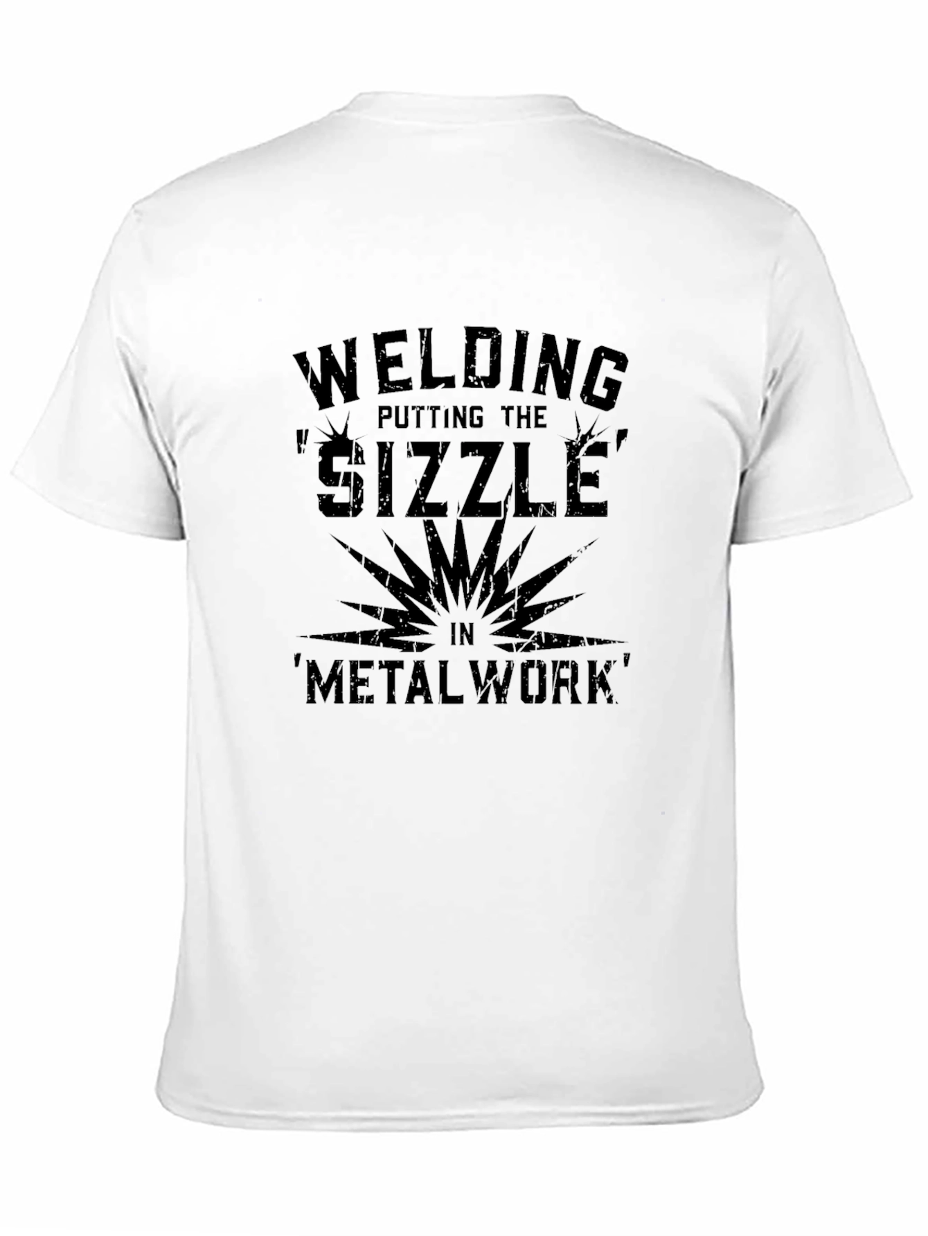 Welding Sizzle Metalwork Black T-Shirt