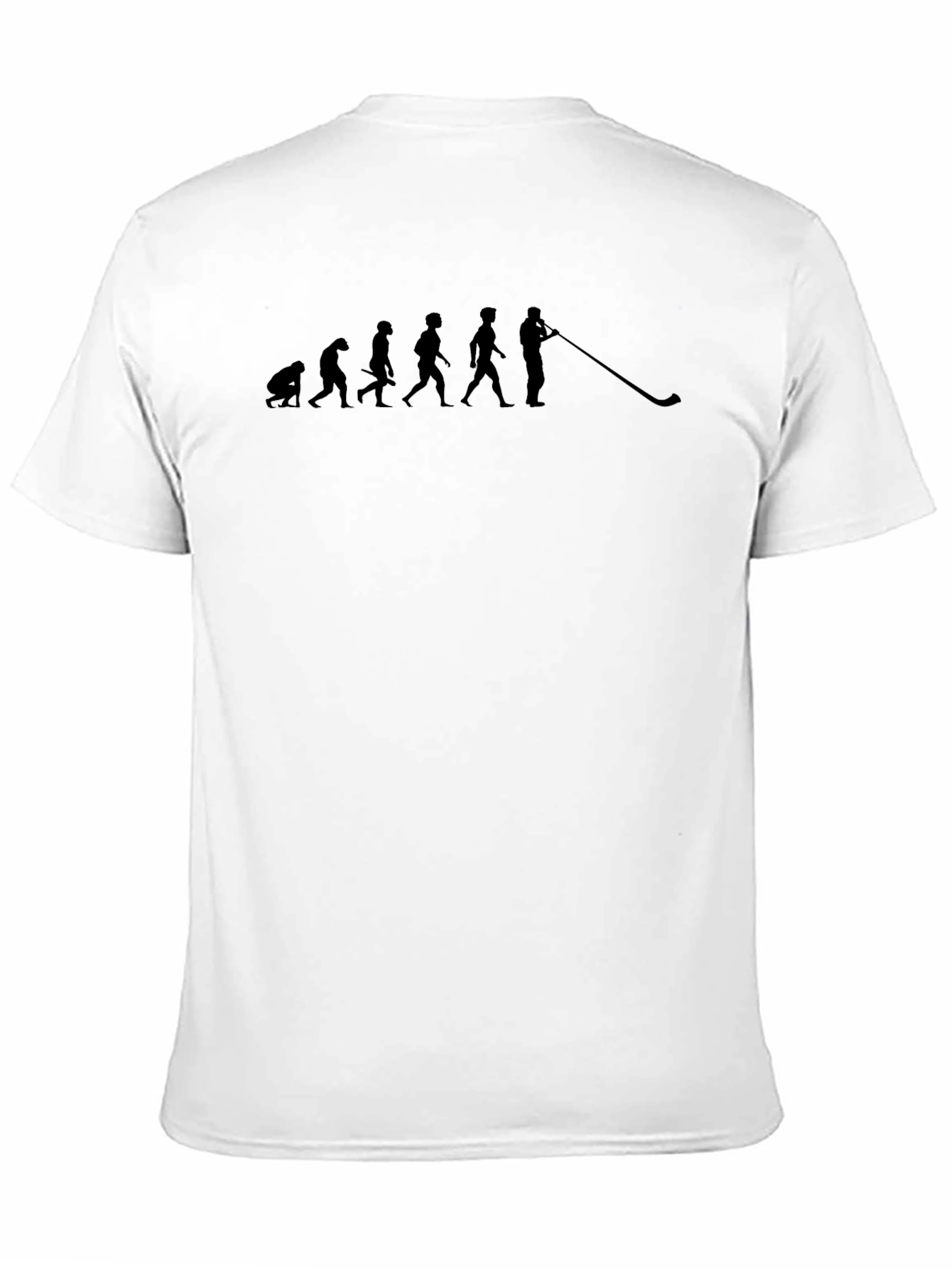 Evolution of Alphorn Player T-Shirt - Black