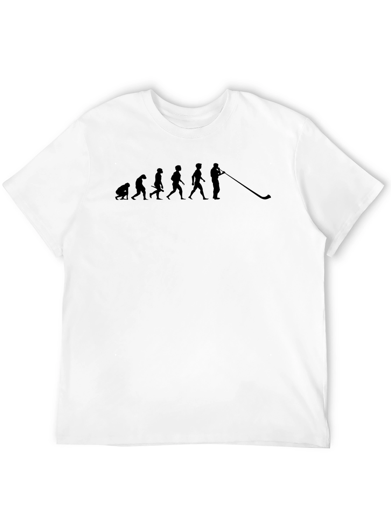 Evolution of Alphorn Player T-Shirt - Black