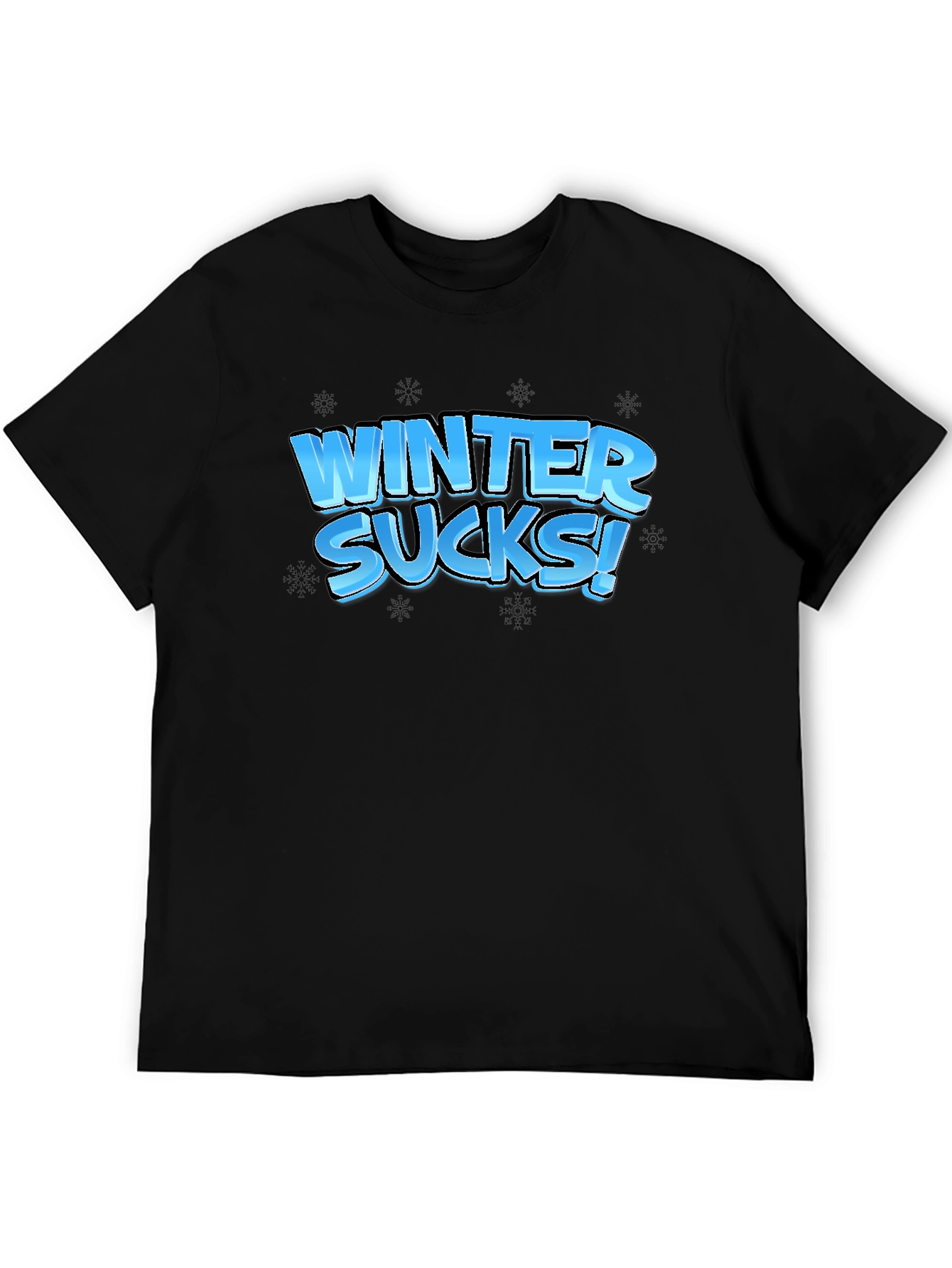 Winter Sucks Black T-Shirt