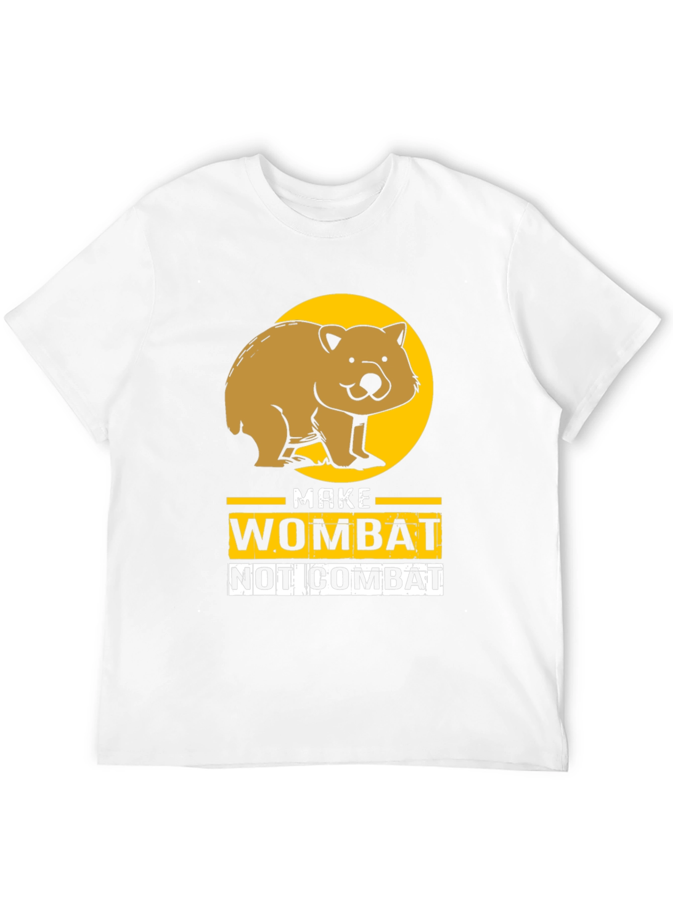 Make Wombat Not Combat Graphic T-Shirt