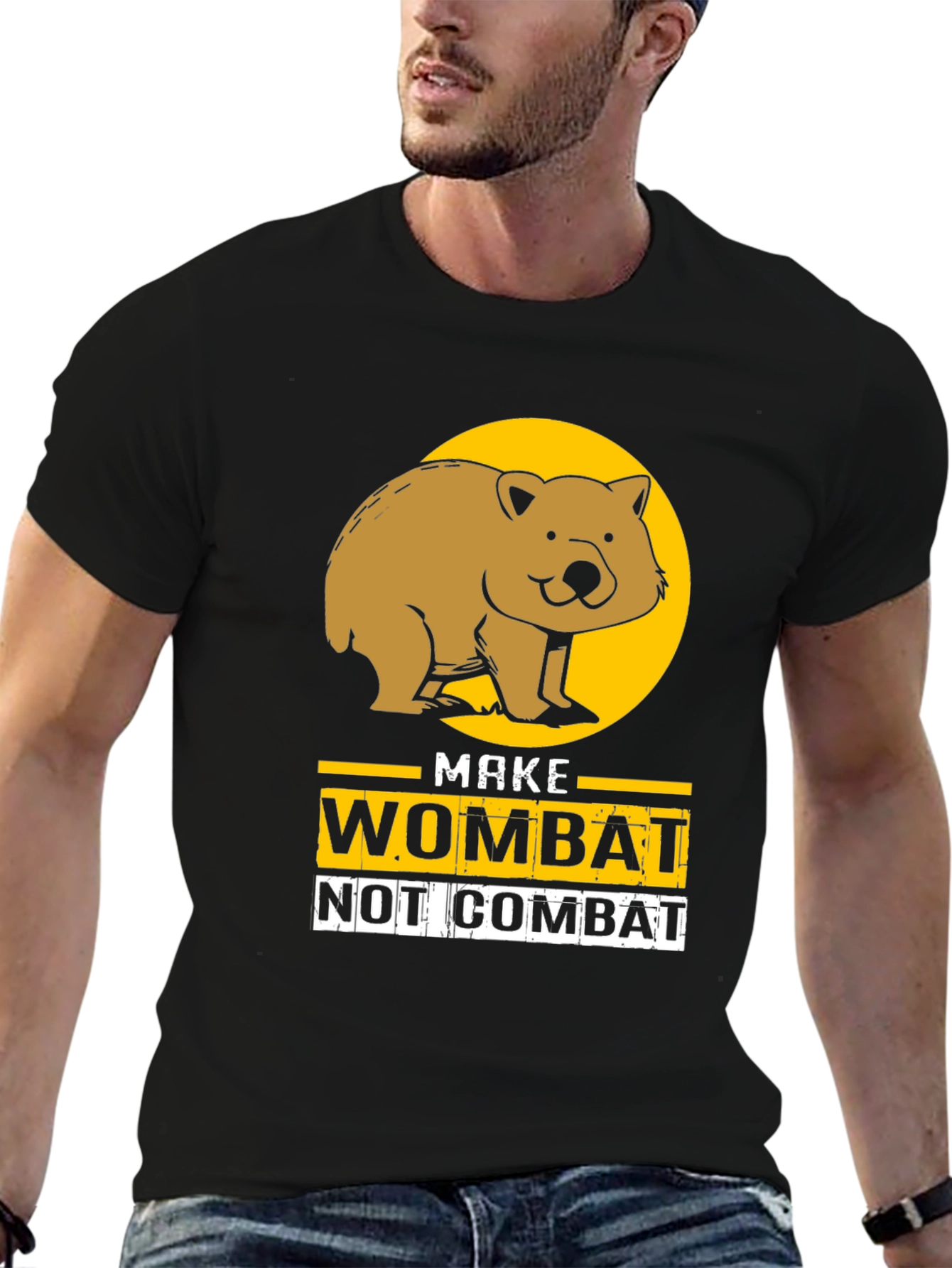 Make Wombat Not Combat Graphic T-Shirt