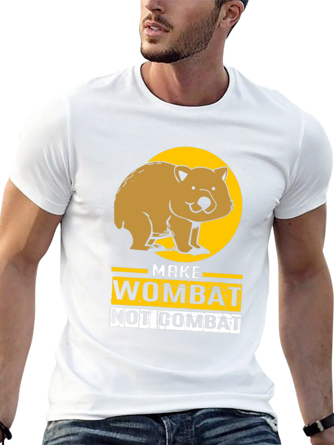 Make Wombat Not Combat Graphic T-Shirt