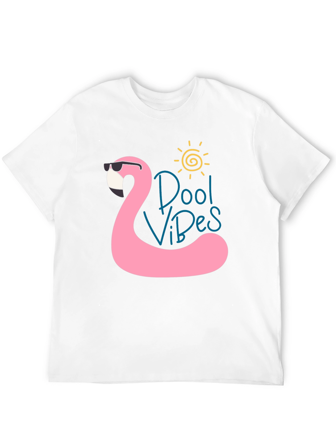 Cool Vibes Flamingo Black T-Shirt