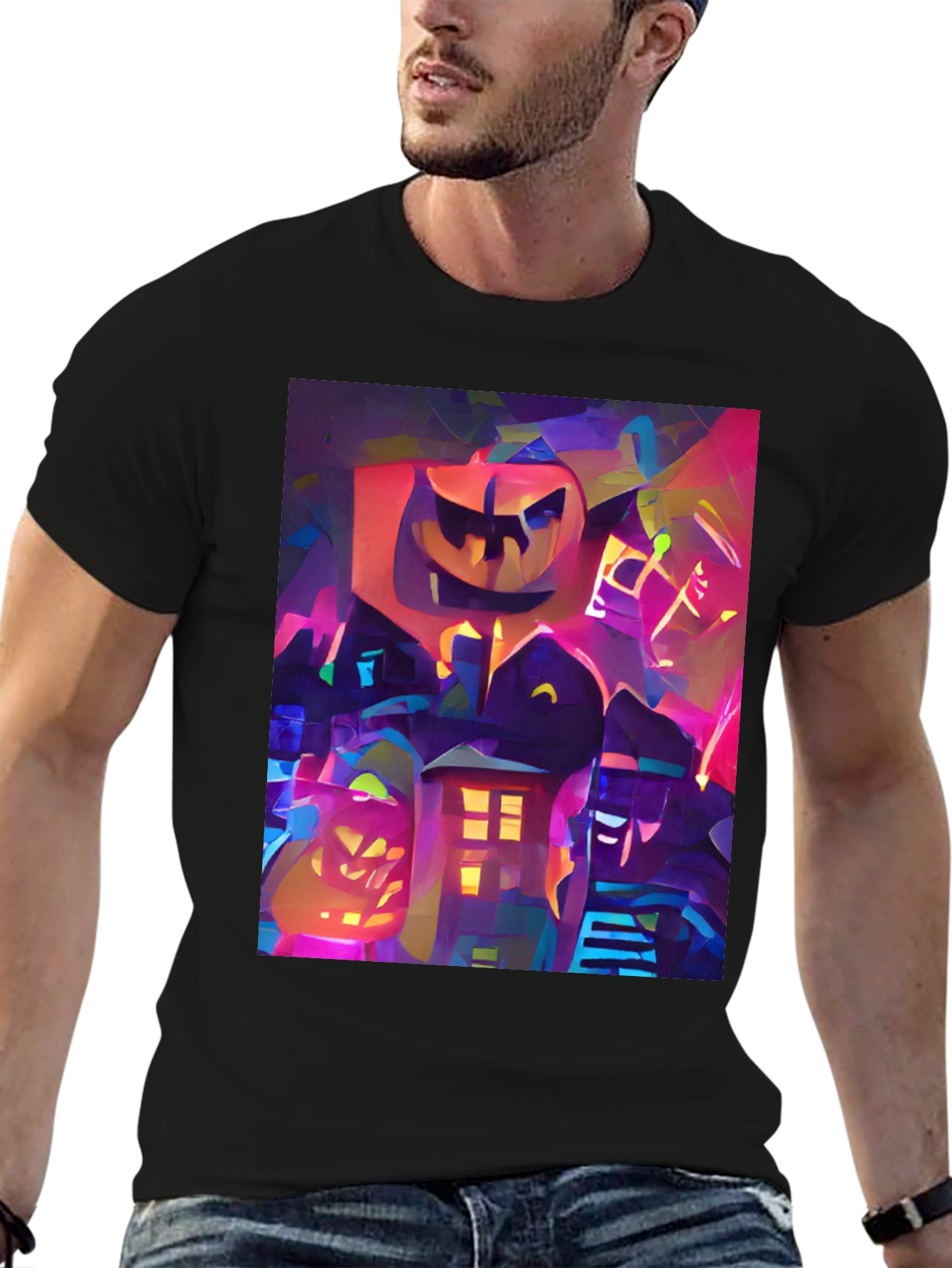 Halloween Art Black T-Shirt
