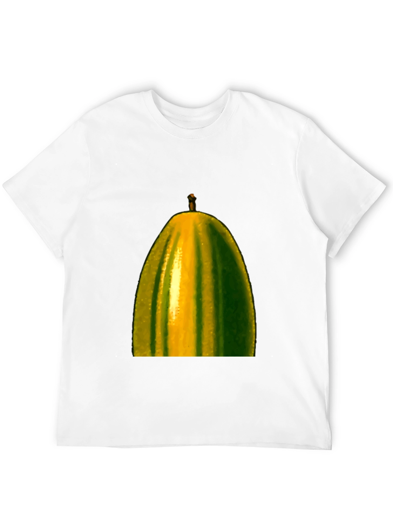 Unique Pear Graphic Tee - Black Cotton Blend Shirt