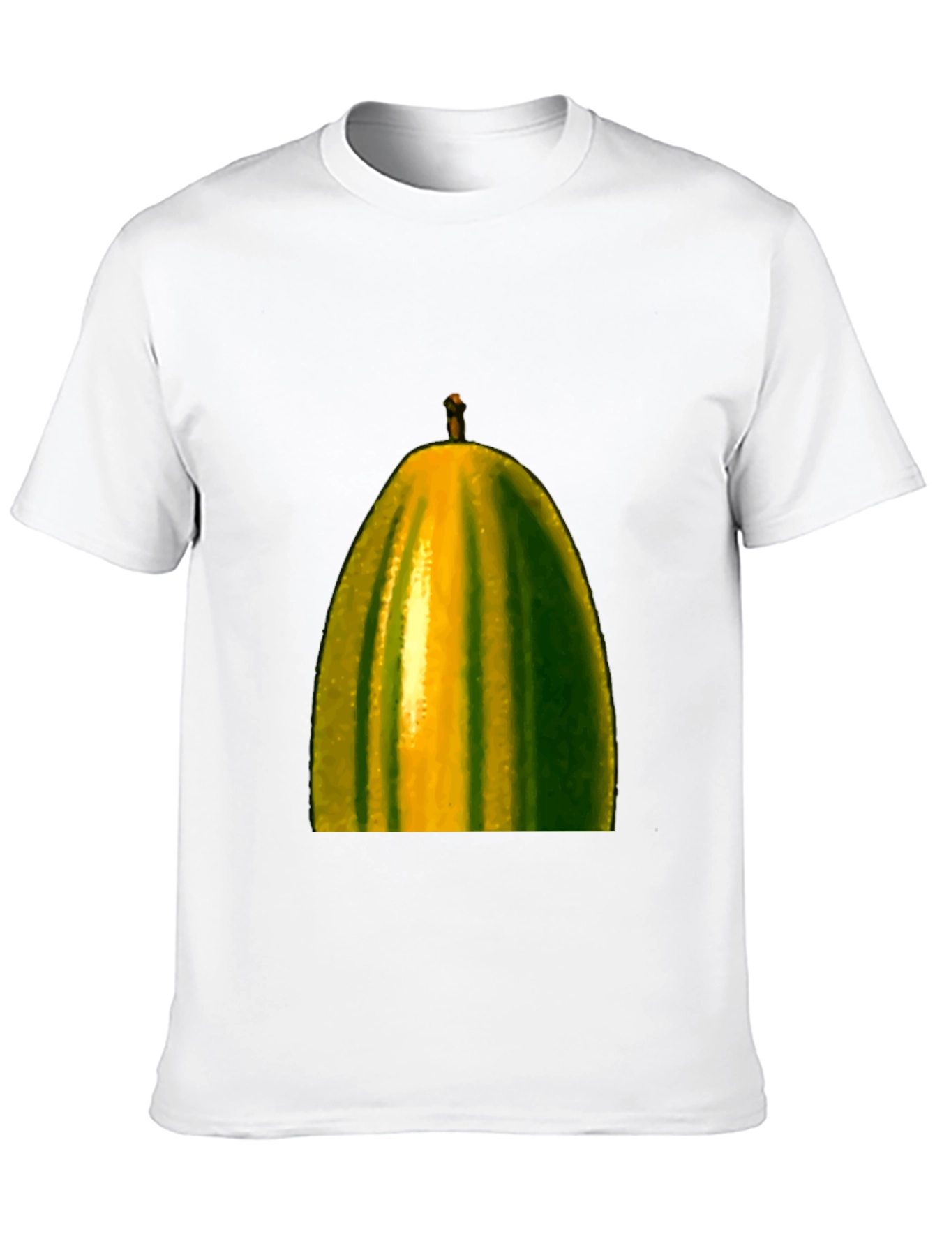 Unique Pear Graphic Tee - Black Cotton Blend Shirt