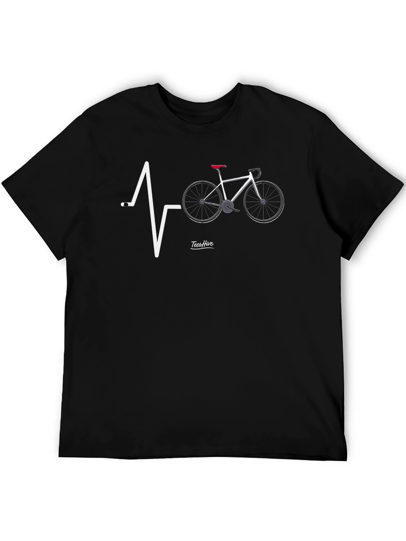 Cycling Heartbeat T-Shirt - Riders Passion