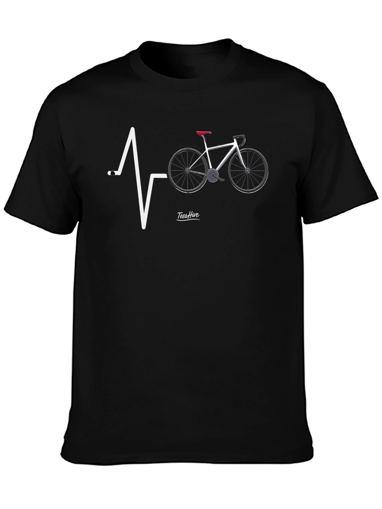 Cycling Heartbeat T-Shirt - Riders Passion