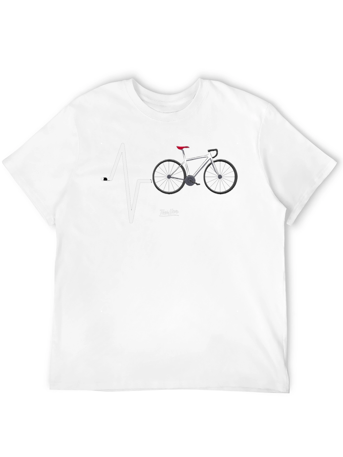 Cycling Heartbeat T-Shirt - Riders Passion