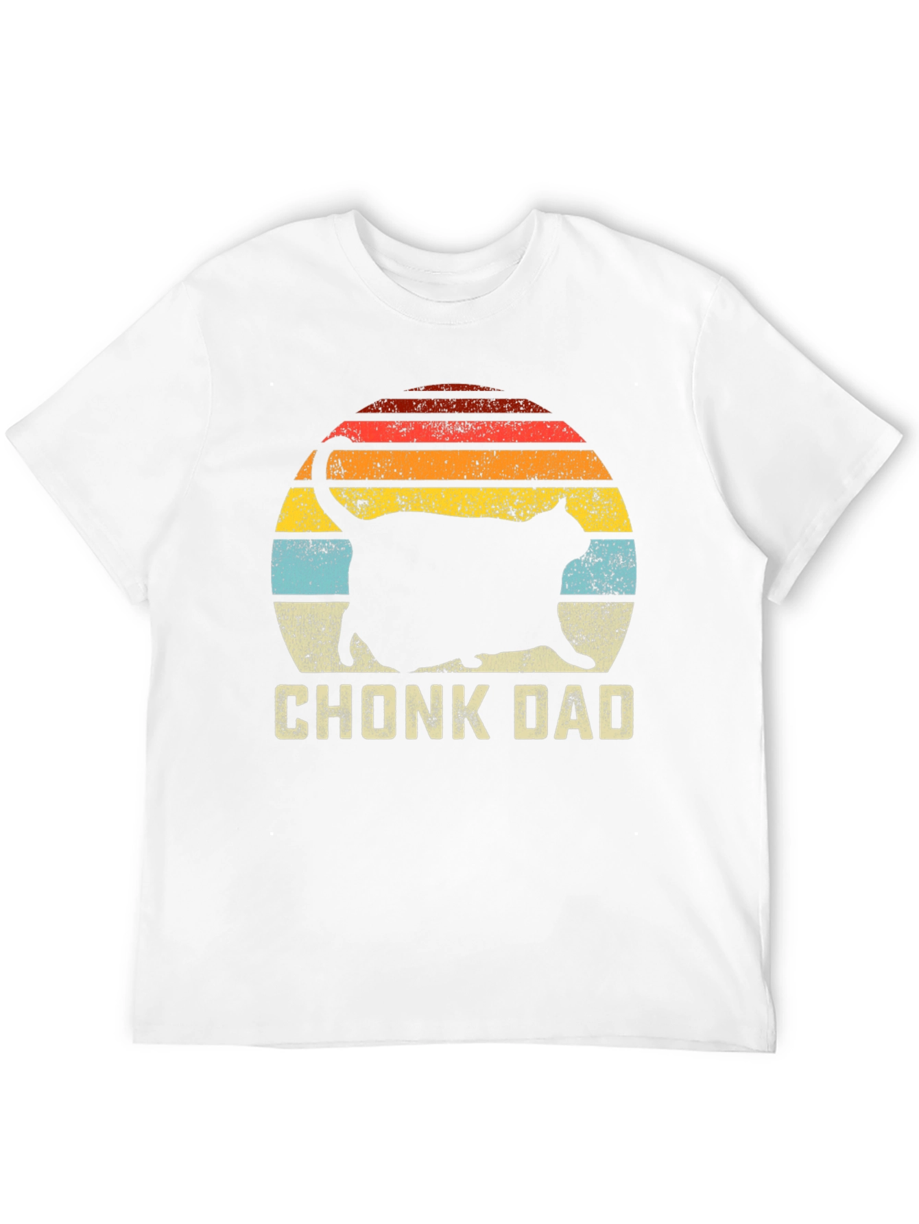 Chonk Dad Cat Graphic T-Shirt