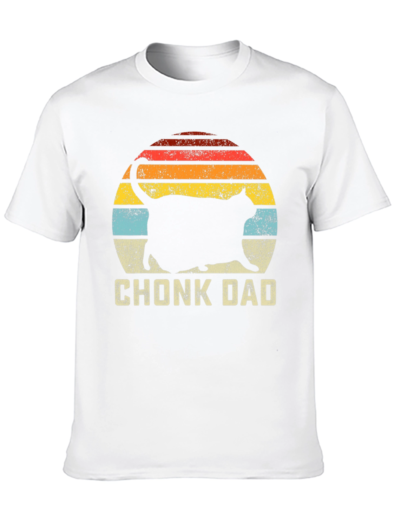 Chonk Dad Cat Graphic T-Shirt