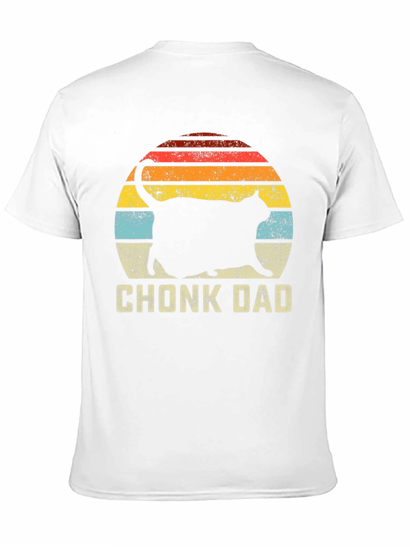 Chonk Dad Cat Graphic T-Shirt
