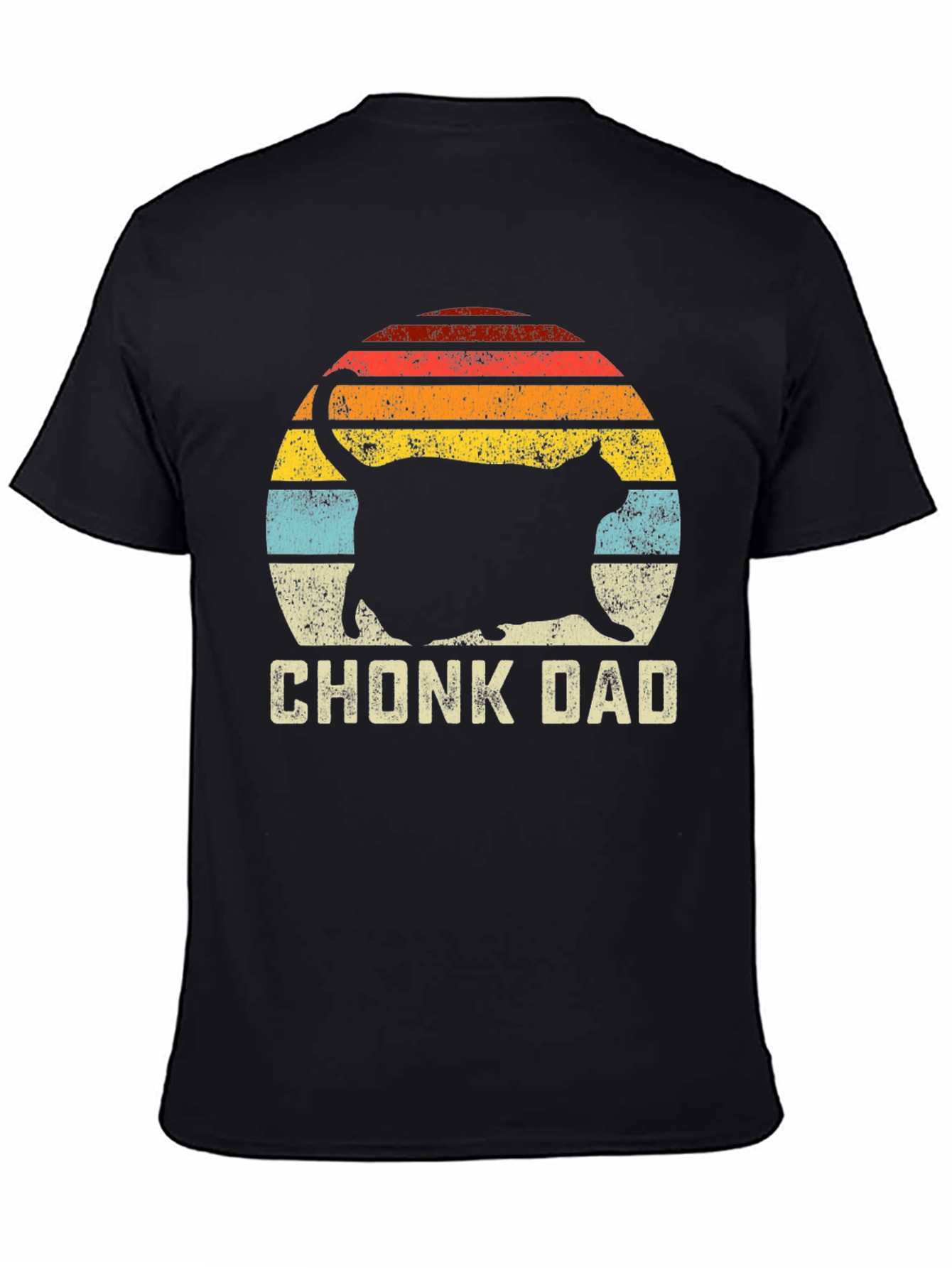 Chonk Dad Cat Graphic T-Shirt