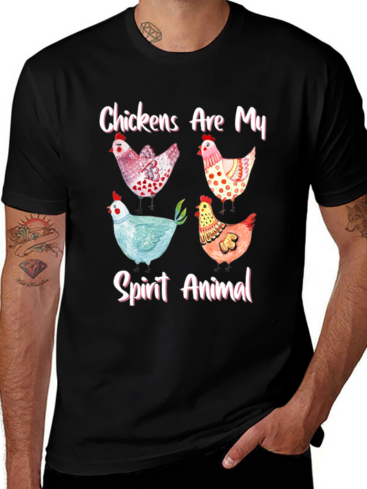 Chickens Are My Spirit Animal Graphic T-Shirt