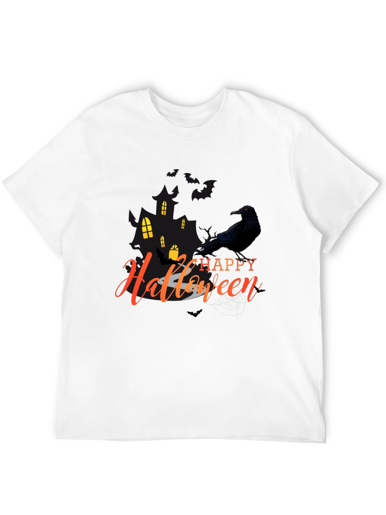 Happy Halloween Crow Graphic Tee
