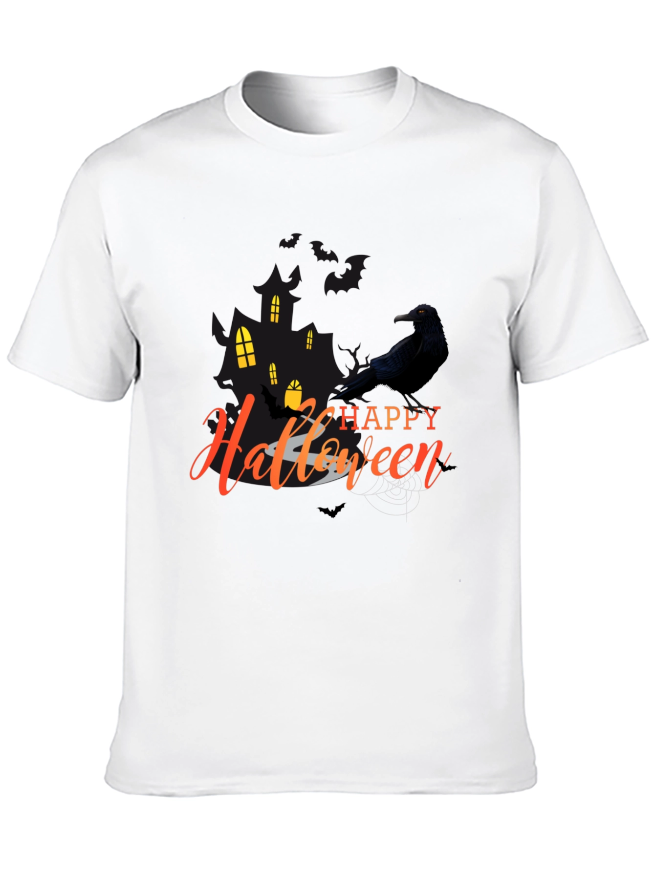 Happy Halloween Crow Graphic Tee