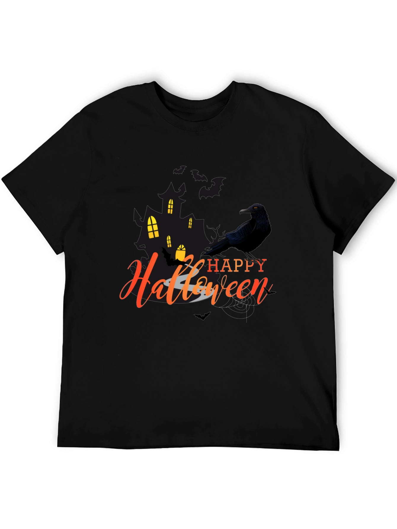 Happy Halloween Crow Graphic Tee