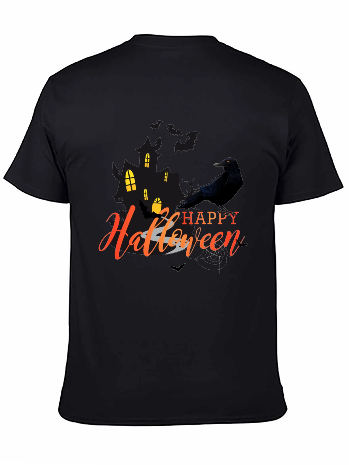 Happy Halloween Crow Graphic Tee
