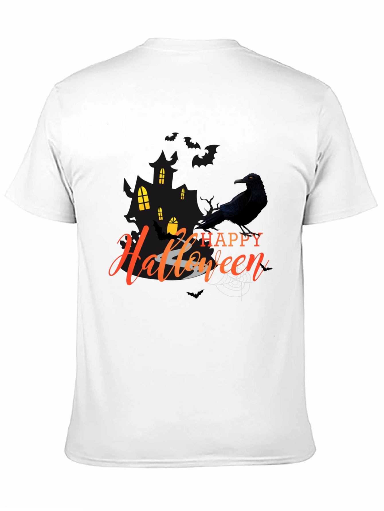 Happy Halloween Crow Graphic Tee
